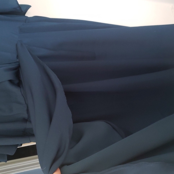 Dex 3X Teal faux wrap dress - Picture 7 of 8